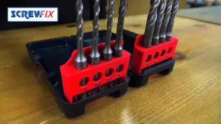 Bosch 8pc SDS+ hammer drill bit set w/ Brute Tough box at Screwfix