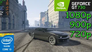 GTA V - i3 2120 + GT 730 - 1080p/900p/720p