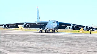 B-52H Stratofortress Take Off from Morón Air Base, Spain, in support of Bomber Task Force Europe