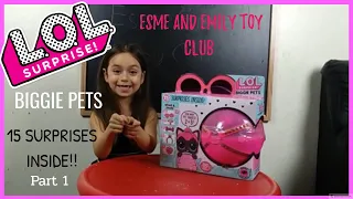 L.O.L SURPRISE BIGGIE PETS /Spicy Kitty/ 15 Surprises Inside / Part 1