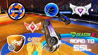 Getting RANKED With An SSL! - Rocket League Hoops Road to SSL #13