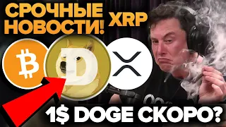 БОЛЬШИЕ НОВОСТИ ДЛЯ КРИПТОВАЛЮТ!!! DOGECOIN ПАМП до 1$ или Крах? (Биткоин Ripple XRP SEC Илон Маск)