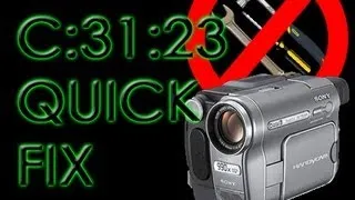 Sony Camcorder C:31:23 cassette error fixed quickly