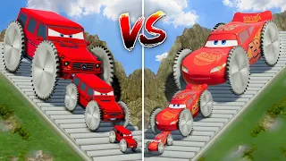 Big & Small Red Vizor with Monster Saw wheels vs Mcqueen with Saw wheels - which is best?