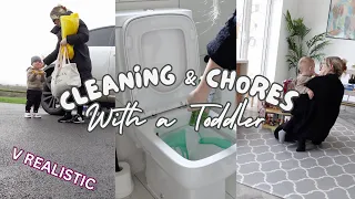 VERY REALISTIC MORNING ☕️ CLEANING, CHORES & DAILY ROUTINE WITH MY TODDLER