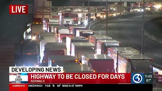 Gov. Lamont: I-95 in Norwalk will be closed until at least Monday