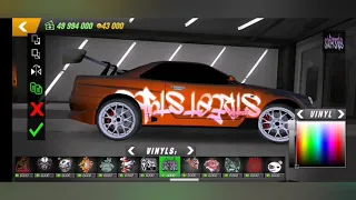 Быстрый, лёгкий и красивый винил на Nissan Skyline r34 в стиле NFS