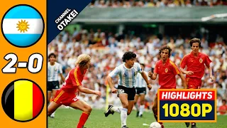 🔥 Аргентина - Бельгия 2-0 - Обзор Матча Полуфинал Чемпионата Мира 25/06/1986 HD 🔥