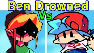 Friday Night Funkin' VS Ben Drowned Week + Cutscenes (FNF Mod/Hard) (Creepypasta Horror EXE Drownin)