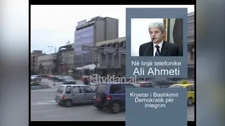 Tensione në Maqedoni, persona të armatosur qëllojnë në makinë e Ali Ahmetit - (12 Maj 2008)