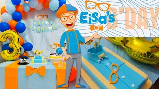 Eisa’s birthday party | Blippi themed birthday party | DIY Boys party decorations
