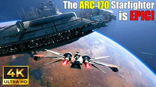Battlefront 2 in 2024: ARC 170 is FANTASTIC - Starfighter Assault Gameplay [PC 4K] - No Commentary