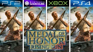 Medal of Honor Rising Sun (2003) PS2 vs GameCube vs XBOX vs PS4 (Graphics Comparison)