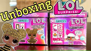 LOL Surprise Furniture Doll Set with Exclusive Doll Queen Bee and Diva