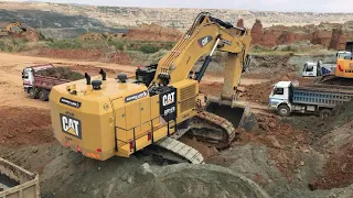 Caterpillar 6015B Excavator Loading Trucks With Two Passes - Sotiriadis Mining Works