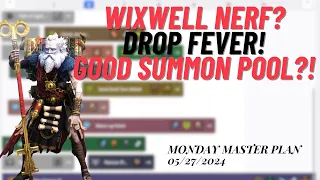 Wixwell Nerf, Drop Fever, and a GOOD SUMMON POOL EVENT! Monday Master Plan | Raid Shadow Legends