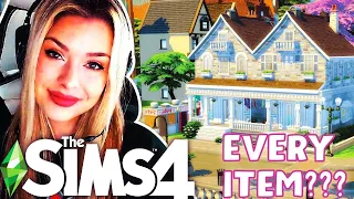 Using EVERY ITEM From A Random Pack to Build in The Sims 4 😅 GIRL VERSUS SIMS 4 BUILD CHALLENGES