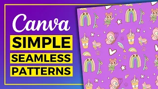 EASIEST Way EVER To Create Seamless Patterns In Canva