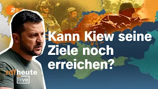 Hohe Verluste: Welche Chancen die Gegenoffensive der Ukraine noch hat | ZDFheute live