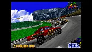 Daytona USA Gameplay (Sega Saturn)