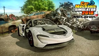 ACHEI uma McLaren no FERRO VELHO, o CARRO mais CARO - Car Mechanic Simulator 2018