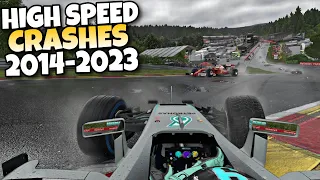 F1 HIGH SPEED CRASHES 2014 - 2023 #4