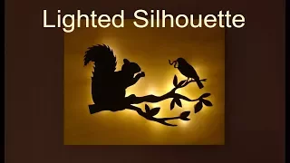 Scroll Saw Silhouette Night Light // Woodworking