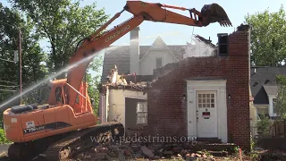 House demolition, 7011 Exeter, Bethesda