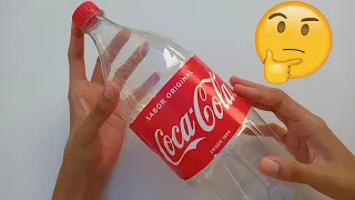 OLHA O QUE EU FIZ COM ESTA GARRAFA DE COCA-COLA