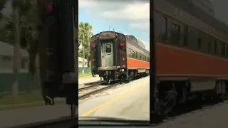 Rare Street Running Train In Florida!  Racing Train In Middle Of Road!  JawTooth shorts