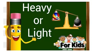 Heavy and Light for kids /Heavy and Light/heavy and light wotksheet for lkg/ukg/Heavy and light
