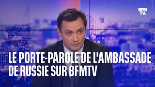 L'interview du porte-parole de l'ambassade de Russie en France sur BFMTV en intégralité