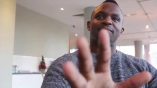 'BULLY!' - DILLIAN WHYTE REACTS TO EXPLOSIVE PRESS CONFERENCE & DERECK CHISORA THROWING TABLE AT HIM