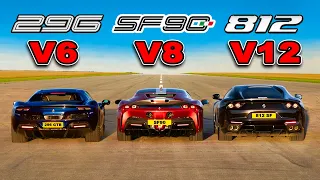 Кто победит: Ferrari V12 или V8 или же V6?