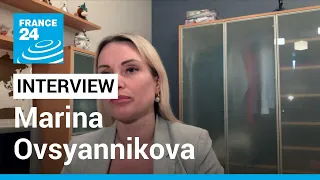 Russian journalist Marina Ovsyannikova calls for end to 'fratricidal' war in Ukraine • FRANCE 24