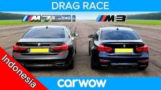 BMW M760Li vs M3 Competition – DRAG RACE & ROLLING RACE