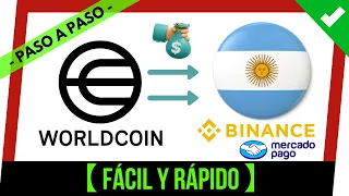 💲✔️ Como RETIRAR DINERO de WORLDCOIN ❓ Como CAMBIAR WorldCoin a PESOS ARGENTINOS ❓【 Pasar Binance 】💸