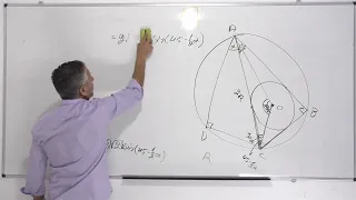 פתרון בגרות 581 קיץ 2023 מועד א שאלה 5-טריגונומטריה עם מעגל.