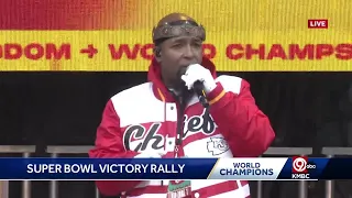 Tech N9ne peforms, kicks off crowd at Chiefs Super Bowl Rally