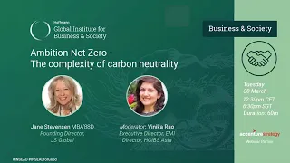 Ambition Net Zero - The complexity of carbon neutrality