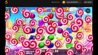 100X Huge Multipliers on Sweet Bonanza BTC365!