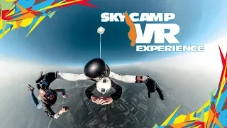 Sky Camp VR Experience 360 - Tandem jump with an outside camera