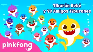 Tiburón Bebé y 99 Amigos Tiburones | @BabyShark_Spanish | Pinkfong Canciones Infantiles