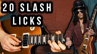 20 Slash Licks - Slash Guitar Licks Lesson