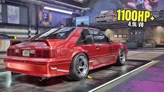 Need for Speed Heat Gameplay - 1100HP+ FORD MUSTANG FOXBODY Customization | Max Build 400+