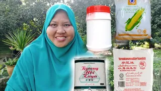 cara buat campuran  tepung tanpa gluten by kak@tip guna guna 3 jenis tepung