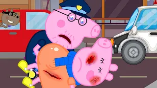 Mommy Pig!! Please Wake Up.. Don't Leave - Peppa Pig Funny Animation