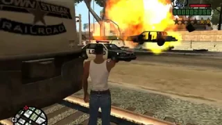 GTA San Andreas-сражение с копами