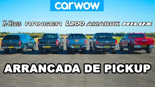 Mercedes X-Class vs VW Amarok vs Hilux vs Ranger vs L200 - CORRIDA DE ARRANCADA