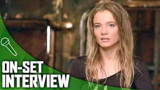 Freya Allan on performing her own stunts | On-Set Interview from KINGDOM OF THE PLANET OF THE APES